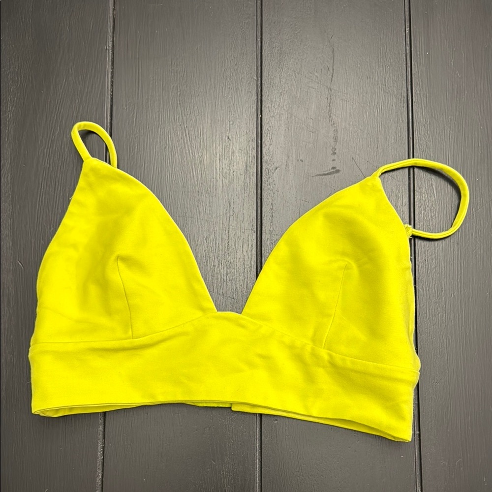 Lovers + Friends Bright Yellow Bralette
